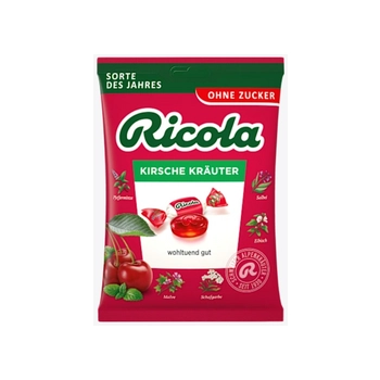 Ricola Kirsche Kräuter Cukierki bez Cukru 75 g