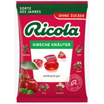 Ricola Kirsche Kräuter Cukierki bez Cukru 75 g