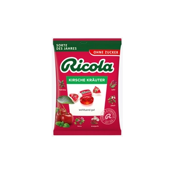Ricola Kirsche Kräuter Cukierki bez Cukru 75 g