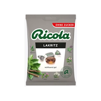 Ricola Lakritz Cukierki bez Cukru 75 g