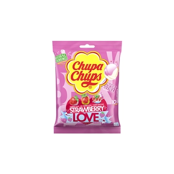 Chupa Chups Strawberry Love Lizaki 10 szt.