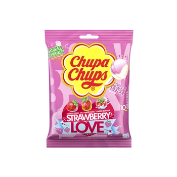 Chupa Chups Strawberry Love Lizaki 10 szt.