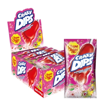 Chupa Chups Crazy Dips Strawberry 14 g