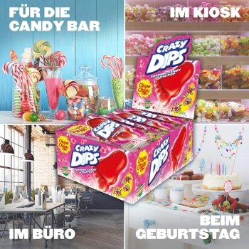 Chupa Chups Crazy Dips Strawberry 14 g