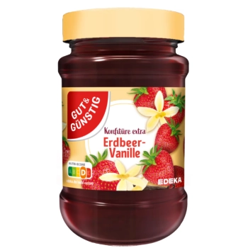 G&G Konfitura Extra Truskawka z Wanilią 450 g