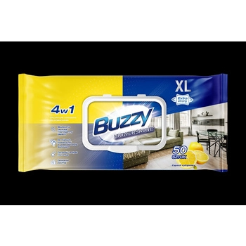 Buzzy Uniwersalne Chusteczki Nawilżone do Czyszczenia 50 szt.