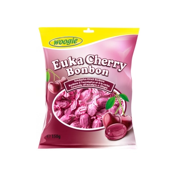 Woogie Euka Cherry Cukierki Eukaliptus Wiśnia 150 g