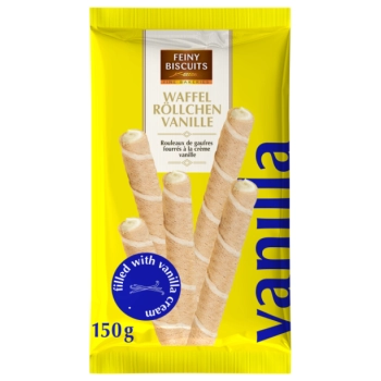 Feiny Biscuits Rurki Waflowe z Nadzieniem Waniliowym 150 g