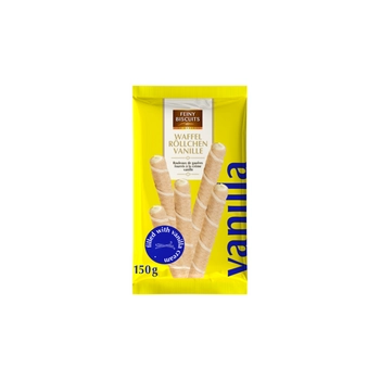 Feiny Biscuits Rurki Waflowe z Nadzieniem Waniliowym 150 g