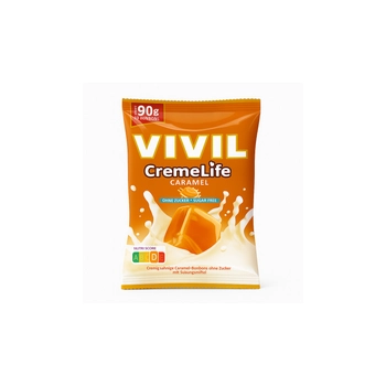 Vivil Cremelife Caramel Cukierki Karmelowe bez Cukru 90 g