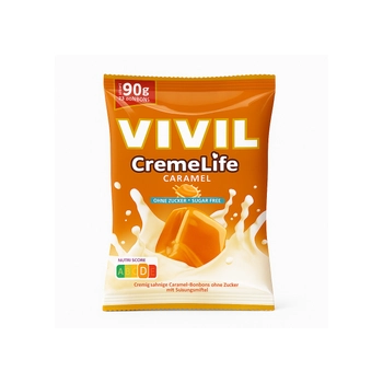 Vivil Cremelife Caramel Cukierki Karmelowe bez Cukru 90 g