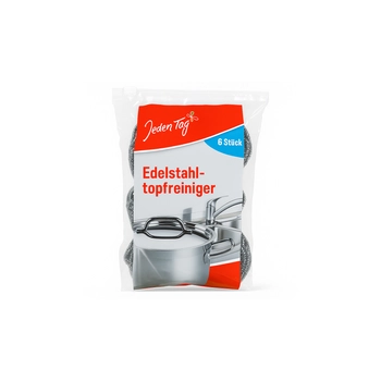 Jeden Tag Czyścik do Stali Nierdzewnej 6 szt.