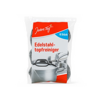 Jeden Tag Czyścik do Stali Nierdzewnej 6 szt.
