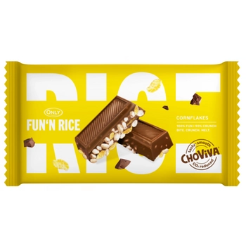 Only Puffed Rice and Cornflakes ChoViva Ryż Ekspandowany i Płatki Kukurydziane bez Czekolady100 g