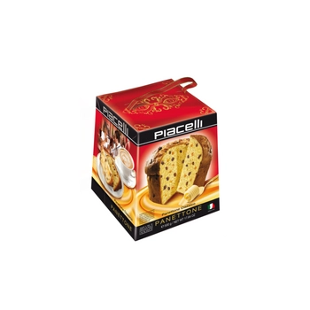 Piacelli Panettone Classico Tradycyjne Włoskie Ciasto Drożdżowe 500 g