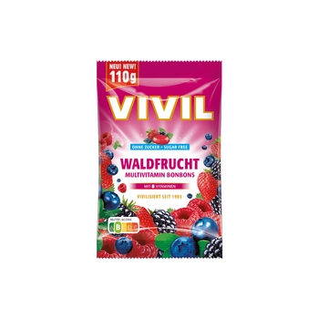 Vivil Waldfrucht Cukierki bez Cukru 110 g