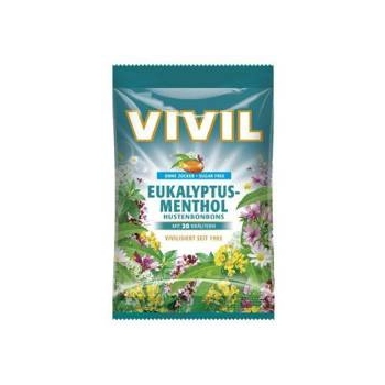 Vivil Eukalyptus-Menthol Cukierki bez Cukru 110 g