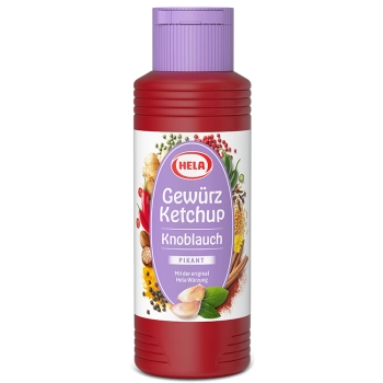 Hela Ketchup Curry Knoblauch Pikant - Czosnek 300 ml