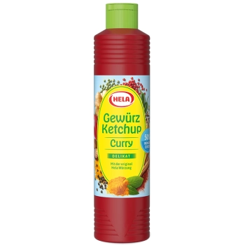 Hela Ketchup Curry Delikat 30% Mniej Cukru 800 ml
