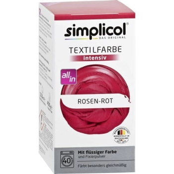 Simplicol Czerwień Różana barwnik do tkanin