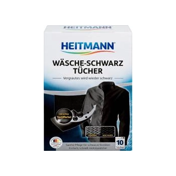 Heitmann Chusteczki Przywracające Czerń 10 szt.