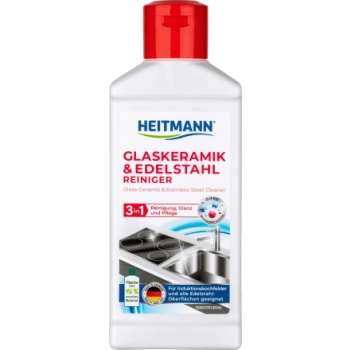 Heitmann 3 in 1 Środek do Czyszczenia Ceramiki Szklanej i Stali Nierdzewnej 250 ml