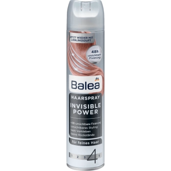 Balea Invisible Power 4 Lakier do Włosów 300 ml