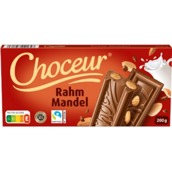 Choceur Rahm Mandel Czekolada Mleczna z Migdałami 200 g