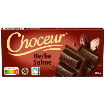 Choceur Herbe Sahne Czekolada Gorzka 200 g