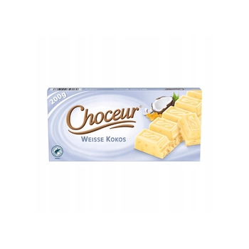 Choceur Weisse Kokos - Czekolada Biała z Kokosem 200g