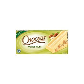 Choceur Weisse Nuss - Czekolada Biała z Orzechami 200 g