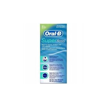 Oral-B Super Floss do Aparatów Ortodontycznych i Protez 50 szt.