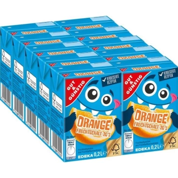 G&G Orangenfruchtsaftgetränk 10 x 0,2 l