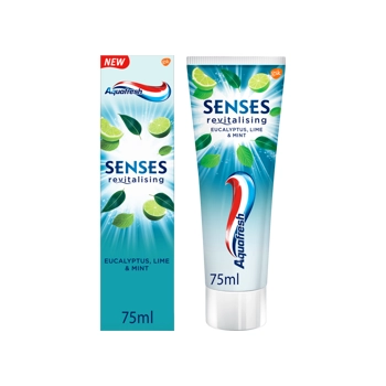 Aquafresh Senses Eucalyptus i Limonka Pasta do Zębów 75 ml