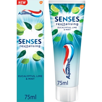 Aquafresh Senses Eucalyptus i Limonka Pasta do Zębów 75 ml