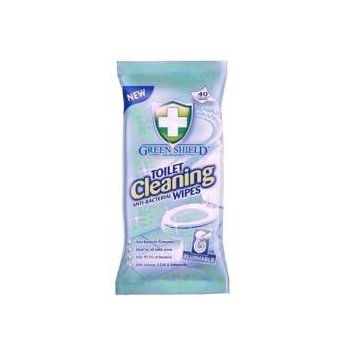 Green Shield Toilet Chusteczki Antybakteryjne do Toalety 40 szt.