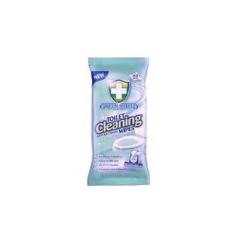 Green Shield Toilet Chusteczki Antybakteryjne do Toalety 40 szt.