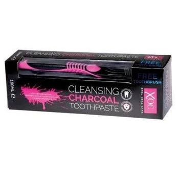 Xpel Charcoal Czarna Pasta Do Zębów 100 ml + Szczoteczka