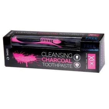 Xpel Charcoal Czarna Pasta Do Zębów 100 ml + Szczoteczka