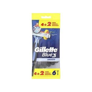 Gillette Blue 3 Smooth Maszynki Jednorazowe 6 szt.