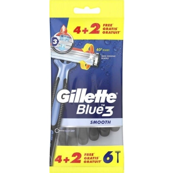 Gillette Blue 3 Smooth Maszynki Jednorazowe 6 szt.