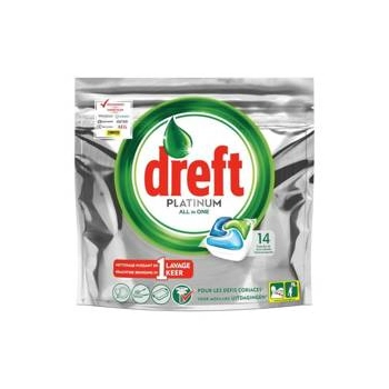 Dreft Platinum All in One Kapsułki do Zmywarki 14 szt.