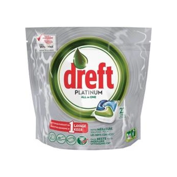 Dreft Platinum All in One Kapsułki do Zmywarki 22 szt.