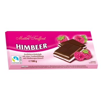 Maitre Truffout Czekolada Nadziewana Malinowa 100 g