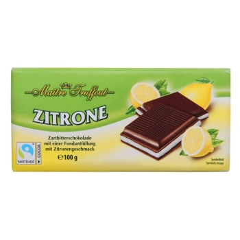Maitre Truffout Czekolada Nadziewana Cytrynowa 100 g