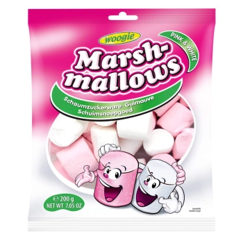 Woogie Marshmallows Pink & White 200g