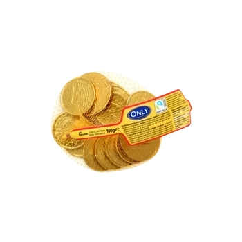 Only Złote Monety z Czekolady Mlecznej 100 g