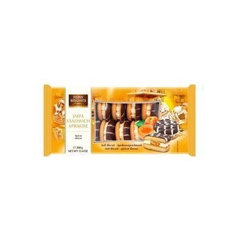 Feiny Biscuits Jaffa Sandwich Biszkopty z Kremem Mlecznym i Morelami 380 g