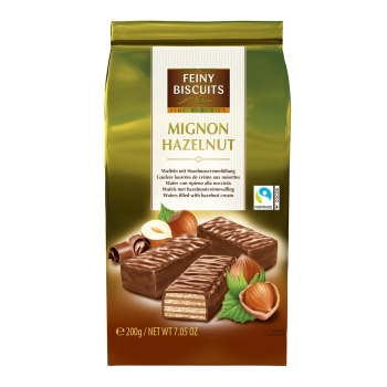 Feiny Biscuits Wafelki Orzechowe w Czekoladzie 200 g