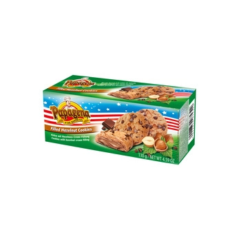 Papagena Choco Chip Ciastka z Kremem Orzechowym i Orzechami 130 g